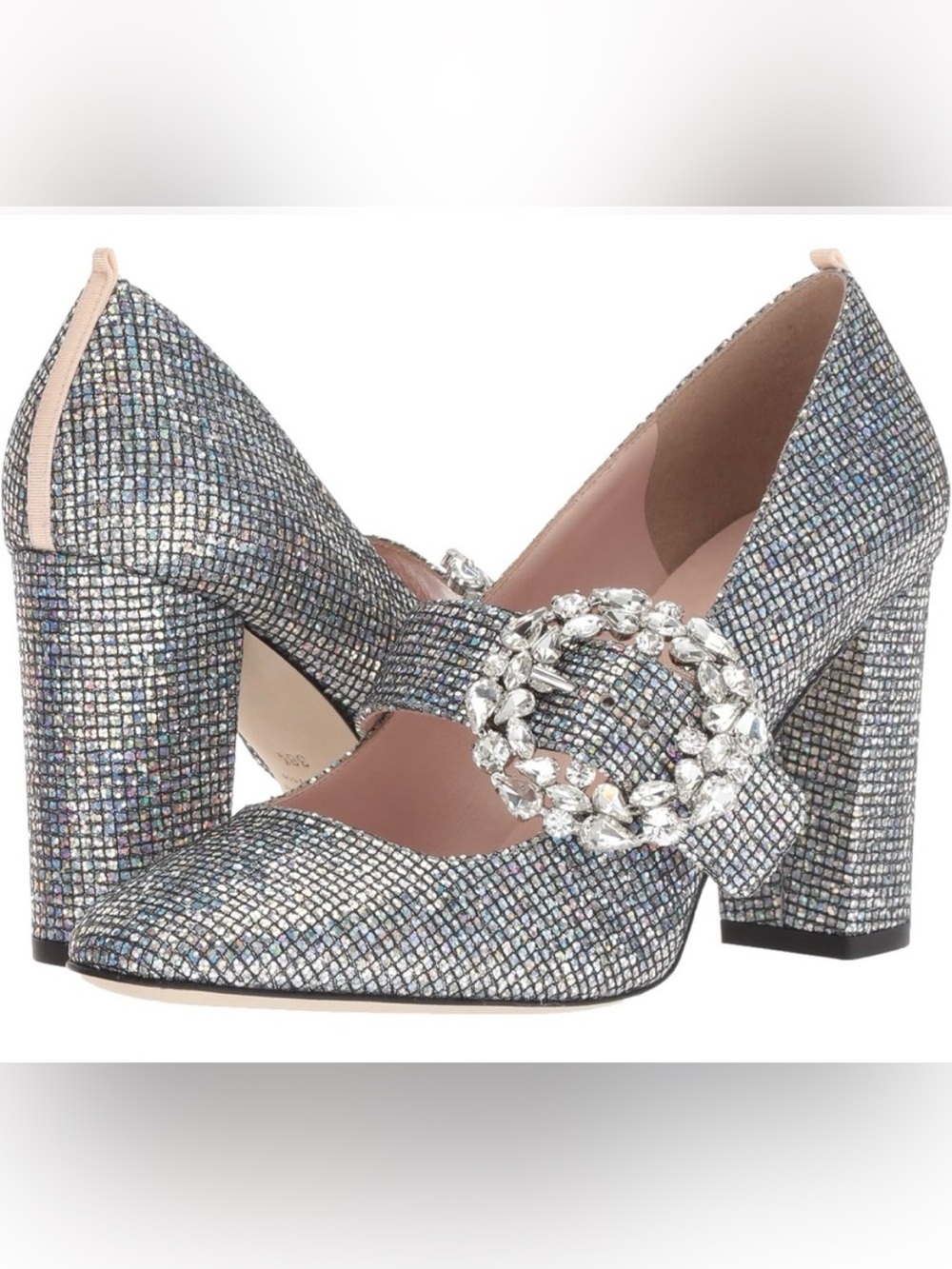 NEW EU 39.5 Celine Scintillate Chunky Heel Mary Jane
